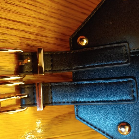 BCBGMAXAZRIA Black Corset Belt S